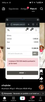 INFINITY15 coupon verification screenshot