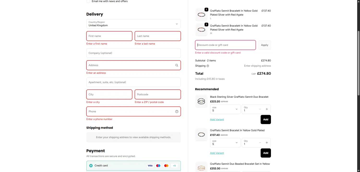 Tateossian London promo code screenshot showing code WEL10 applied at Tateossian London checkout page. Uploaded by SimplyCodes community member SavvyLion5780 on Nov 30, 2025