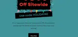 HOLIDAY40 coupon verification screenshot