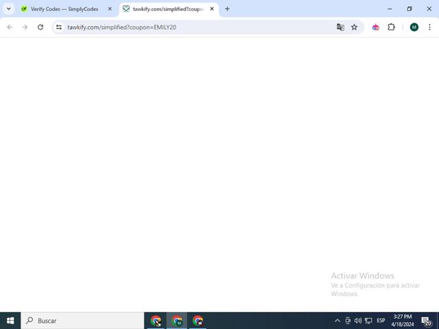 Tawkify checkout page showing Tawkify promo code box | Screenshot taken by SimplyCodes community member on Apr 18, 2024