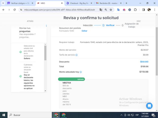 Taxfyle checkout page showing Taxfyle promo code box | Screenshot taken by SimplyCodes community member on Mar 7, 2024