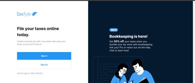 Taxfyle checkout page showing Taxfyle promo code box | Screenshot taken by SimplyCodes community member on May 22, 2024