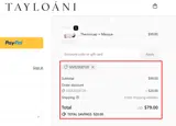 GIVE20GET20 coupon verification screenshot