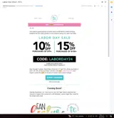 Taylored Expressions coupon verification screenshot