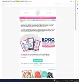 Taylored Expressions coupon verification screenshot