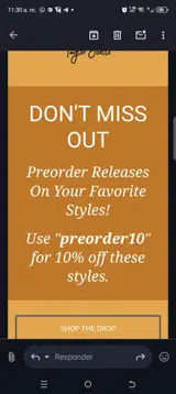 Taylor Joelle coupon verification screenshot