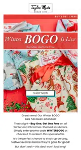 WINTERBOGO coupon verification screenshot