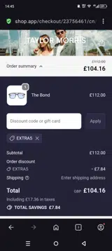 Extra5 coupon verification screenshot