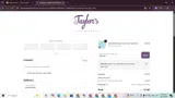TAYLOR coupon verification screenshot