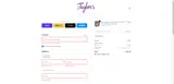 TAYLOR coupon verification screenshot