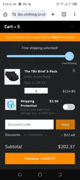 LONONATA coupon verification screenshot