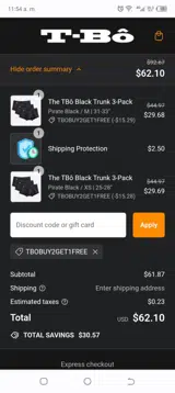 TBOBUY2GET1FREE coupon verification screenshot