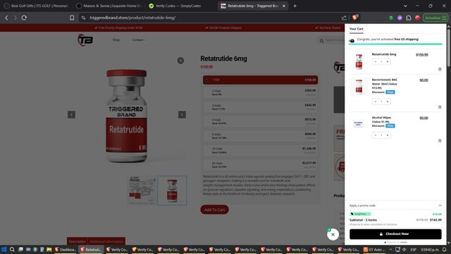 Triggered Brand checkout page showing Triggered Brand promo code box | Screenshot taken by SimplyCodes community member on Jun 6, 2025