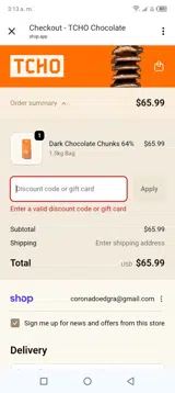 COOKIESWAP2025 coupon verification screenshot