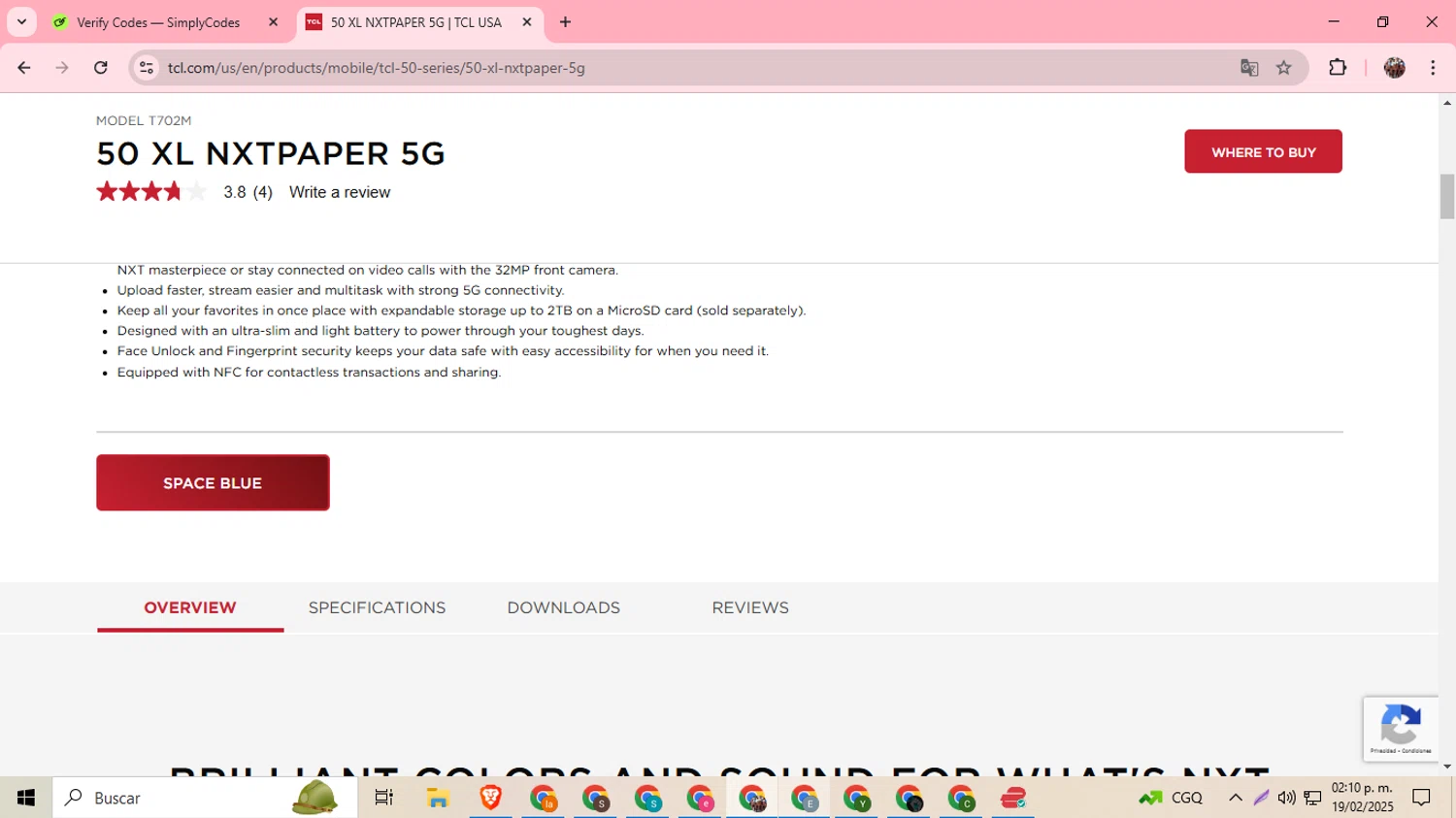 TCL discount code screenshot showing code LABORSAVING50 applied at TCL checkout page. Uploaded by SimplyCodes community member BargainExpert9390 on Feb 19, 2025