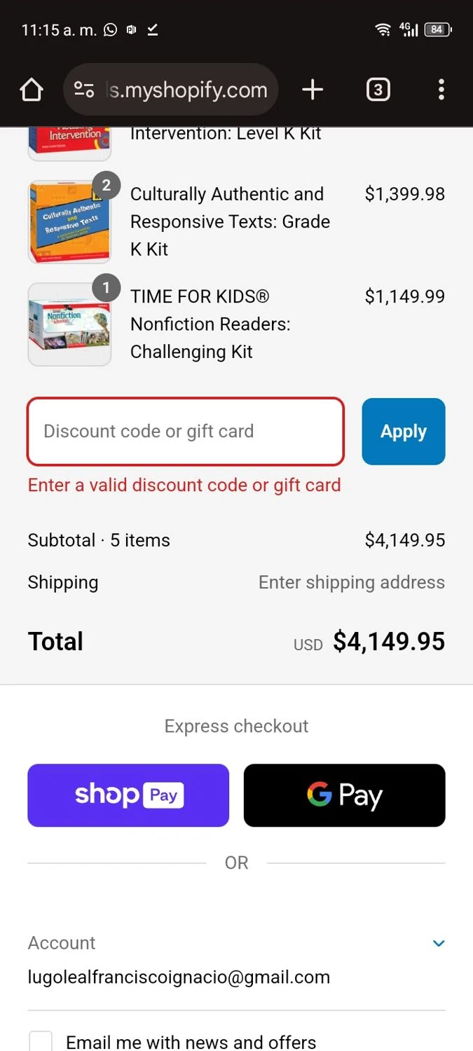 Teacher Created Materials coupon code screenshot showing code SAVE20 applied at Teacher Created Materials checkout page. Uploaded by SimplyCodes community member Mr_fran on Mar 15, 2025