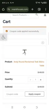 TWXMAS30! coupon verification screenshot