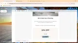 SORRY coupon verification screenshot
