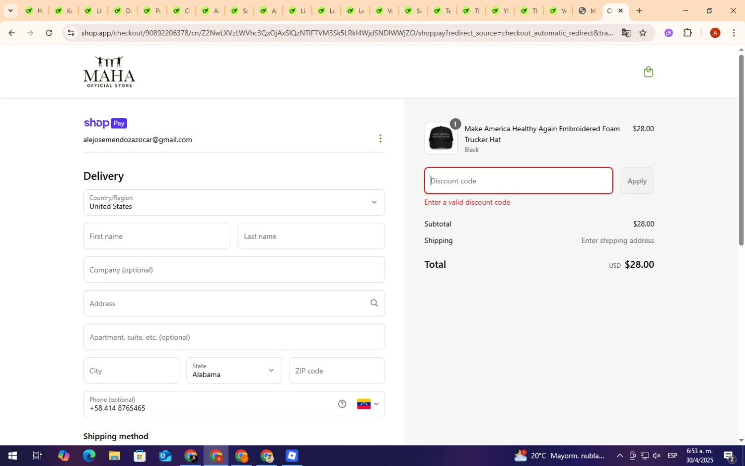 Team Kennedy promo code screenshot showing code RFK10 applied at Team Kennedy checkout page. Uploaded by SimplyCodes community member CryBabyy on Apr 30, 2025