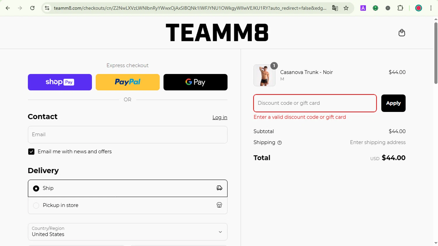 Teamm8 discount code screenshot showing code NEWBIE15 applied at Teamm8 checkout page. Uploaded by SimplyCodes community member LOVECOUPON on Mar 19, 2025