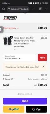 RFS0730cb8a913b coupon verification screenshot