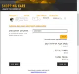 4JULY2024 coupon verification screenshot