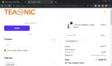 Teaonic coupon verification screenshot