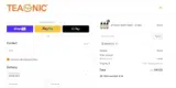 Teaonic coupon verification screenshot