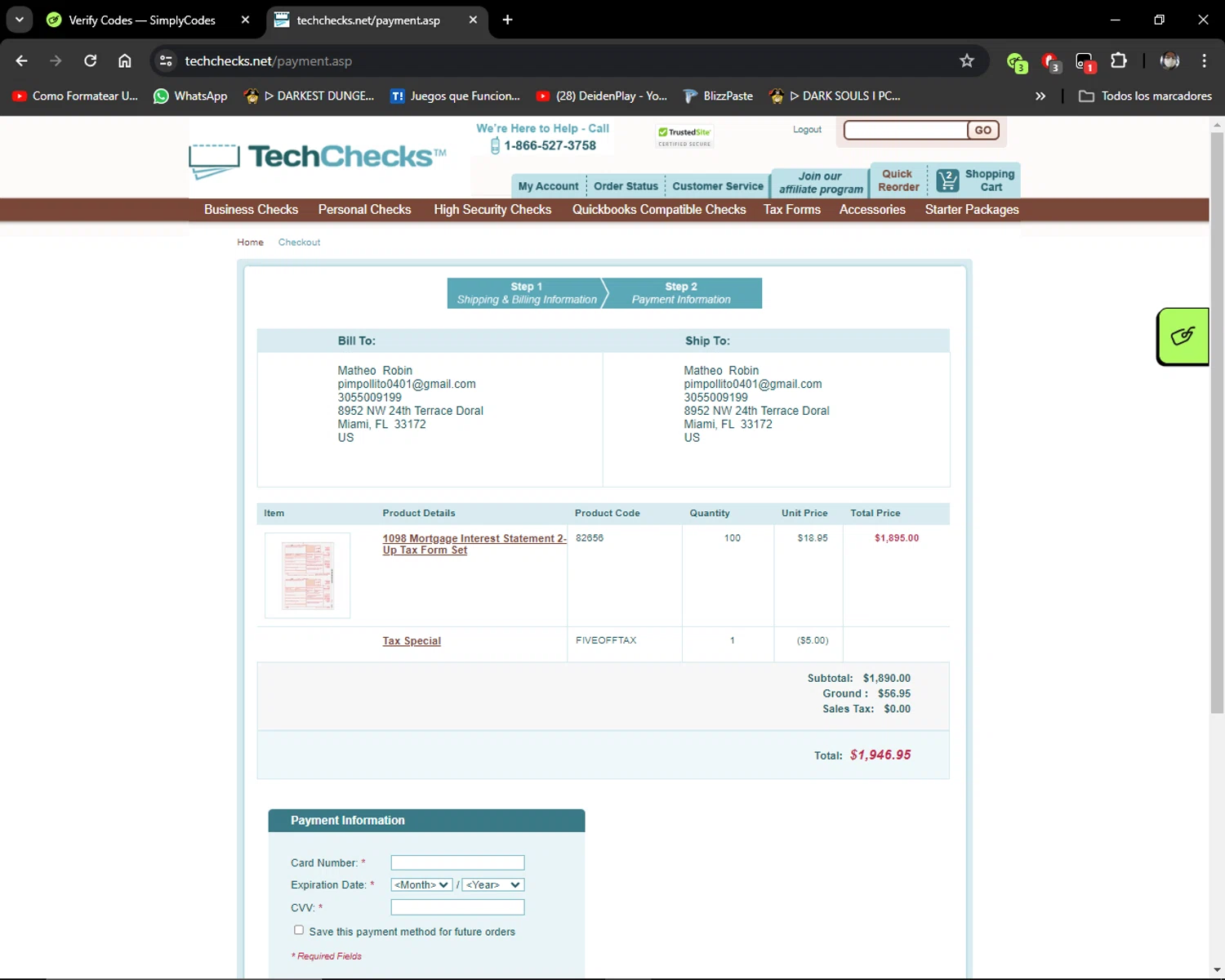 how to use Tech Checks coupons