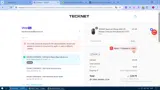 TECKNET US coupon verification screenshot