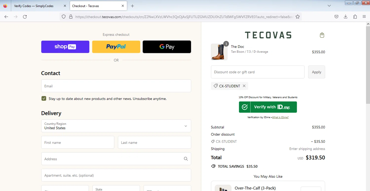 Tecovas Promo Codes 10 Off July 2024