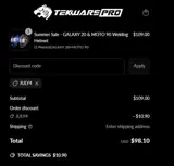Tekware Welding Store coupon verification screenshot
