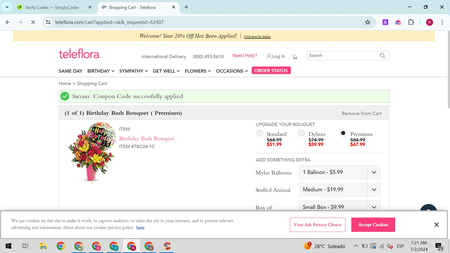 Teleflora Promo Codes 25 Off July 2024