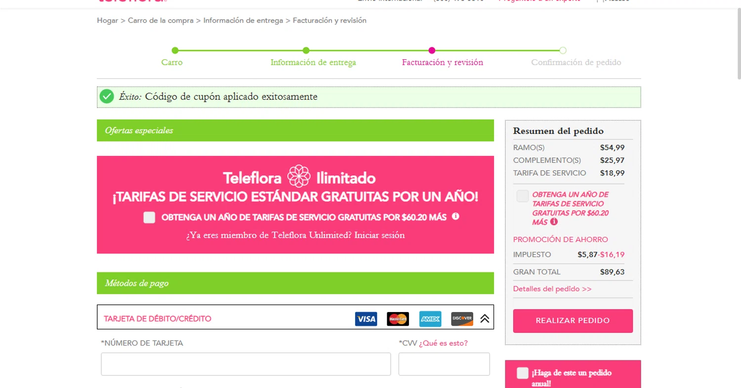 how to use Teleflora Flowers coupons