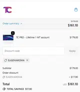 EUGENIAROMA coupon verification screenshot