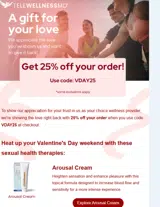 vday25 coupon verification screenshot
