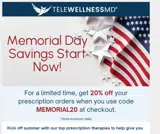 MEMORIAL20 coupon verification screenshot