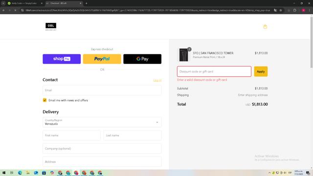 Telfar checkout page showing Telfar discount code box | Screenshot taken by SimplyCodes community member on Feb 17, 2025