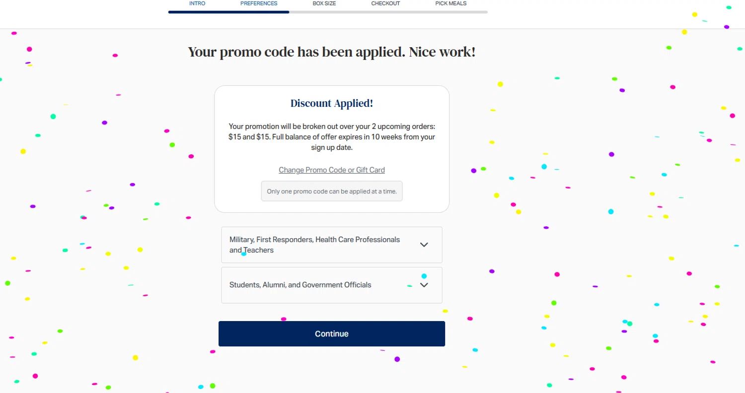 Tempo Meals promo code screenshot showing code KELLY applied at Tempo Meals checkout page. Uploaded by SimplyCodes community member Woskal on Aug 30, 2025