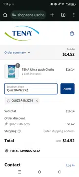 Quiz3R4N2Z92 coupon verification screenshot