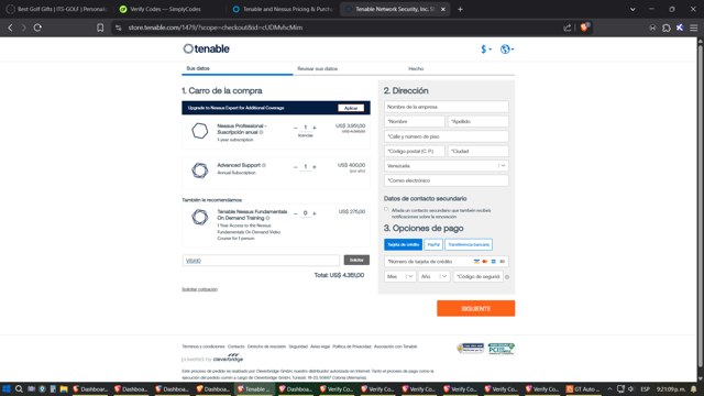 Tenable checkout page showing Tenable coupon code box | Screenshot taken by SimplyCodes community member on Jun 20, 2025
