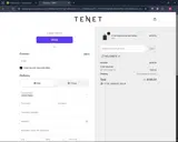 TENET coupon verification screenshot