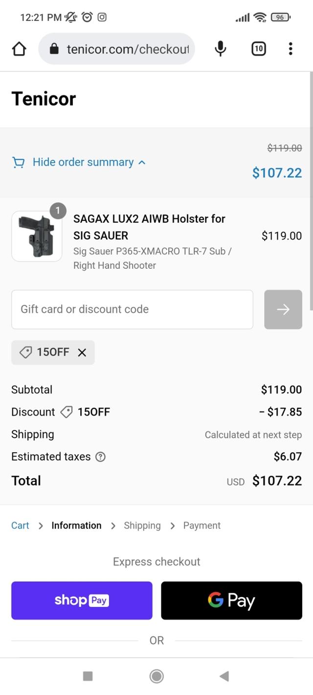 Tenicor checkout page showing Tenicor discount code box | Screenshot taken by SimplyCodes community member on Jun 8, 2023
