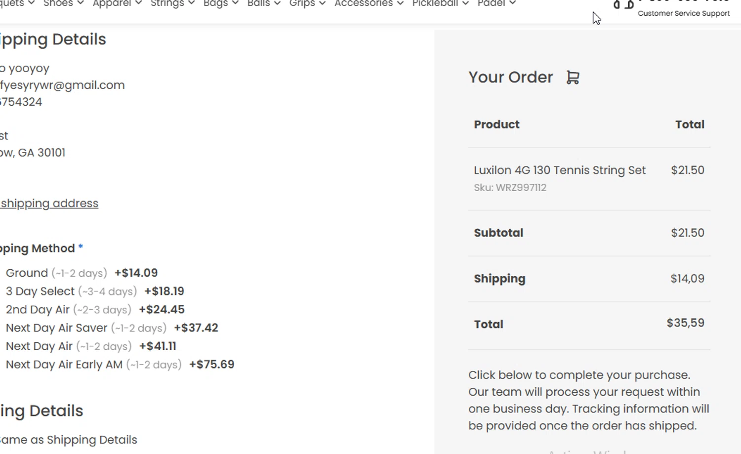 Tennis Plaza coupon code screenshot showing code DSHOE20 applied at Tennis Plaza checkout page. Uploaded by SimplyCodes community member danyx_gx on Jan 23, 2026