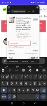 FREPURCHASE coupon verification screenshot
