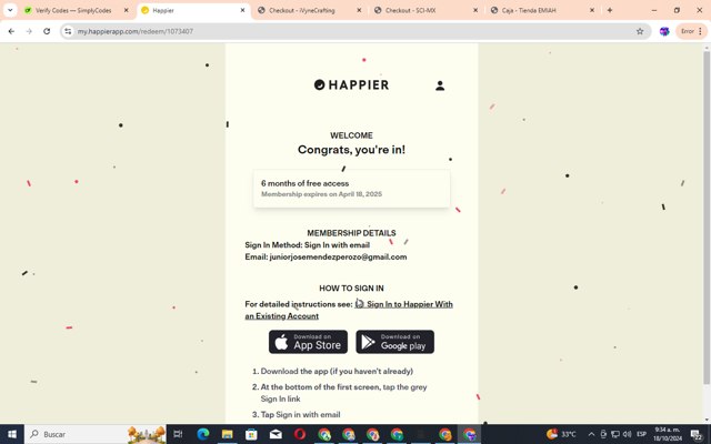 Ten Percent Happier checkout page showing Ten Percent Happier promo code box | Screenshot taken by SimplyCodes community member on Oct 18, 2024