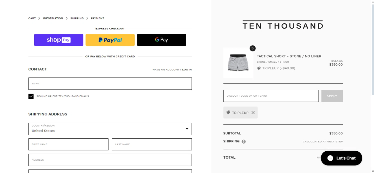 Ten Thousand Promo Codes 10 Off July 2024