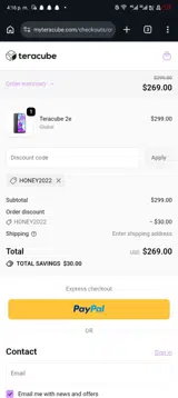 HONEY2022 coupon verification screenshot