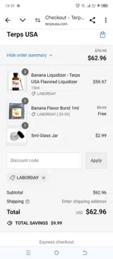 LABORDAY coupon verification screenshot