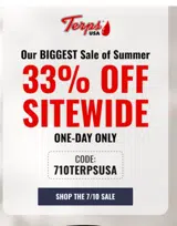 710TerpsUSA coupon verification screenshot
